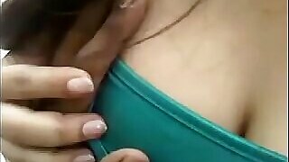 Red-hot desi indian unspecific akin to their way tits